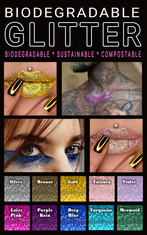 Biodegradable Glitter - 5 pack - Happy Herb Co