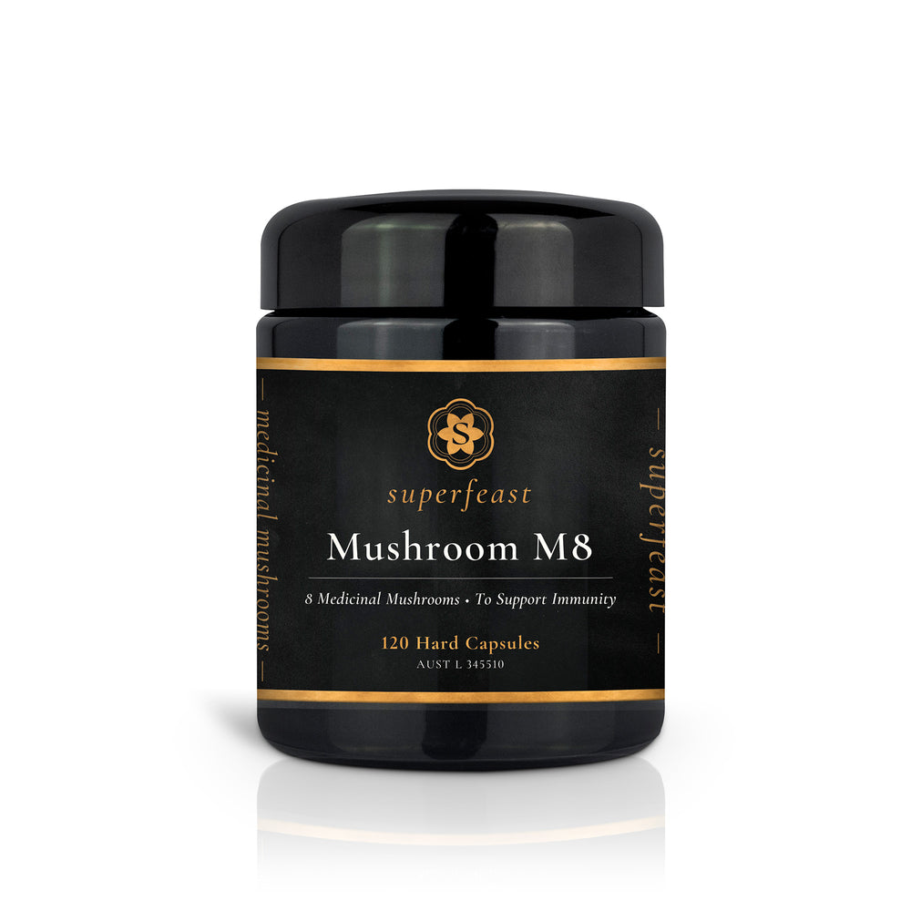 Superfeast Mushroom M8 Capsules - Happy Herb Co
