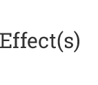 Effect(s)